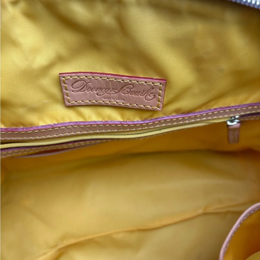 Dooney & Bourke Blue Floral Satchel Handbag - Picture 10 of 17